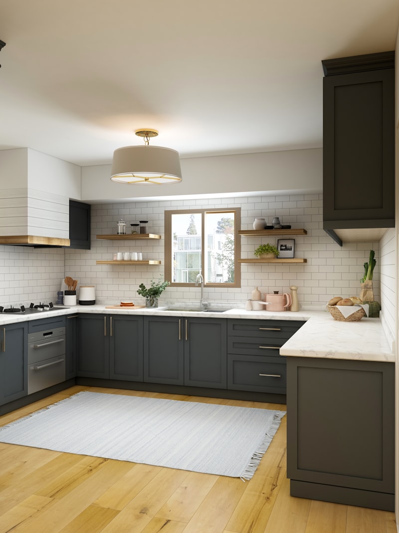 Modular kitchen with BWP plywood carcass and soft-close hardware installed in Lalitpur